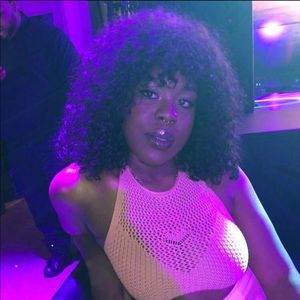 COPY - Brazilian Curly Afro wig with red highligh…